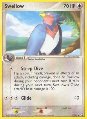 Swellow 32/113 - Delta Species Reverse Holofoil - Poke-Collect