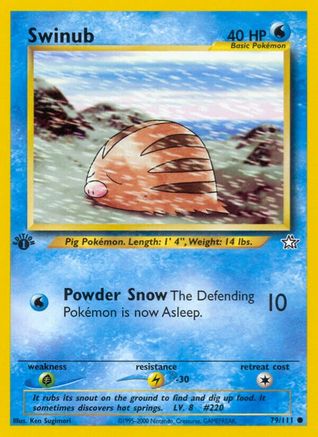 Swinub 79/111 - Neo Genesis Unlimited - Poke-Collect