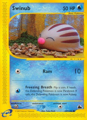 Swinub 107/144 - Skyridge Reverse Holofoil