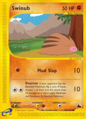 Swinub 108/144 - Skyridge Reverse Holofoil