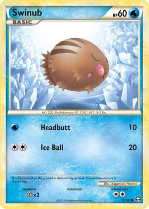 Swinub 79/102 - HSTriumphant - Poke-Collect