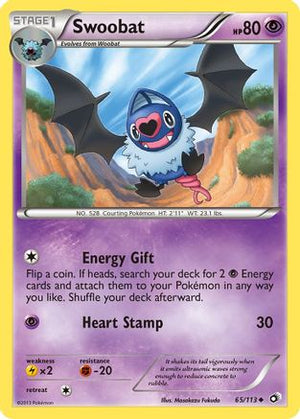 Swoobat 65/113 - Legendary Treasures Reverse Holofoil - Poke-Collect