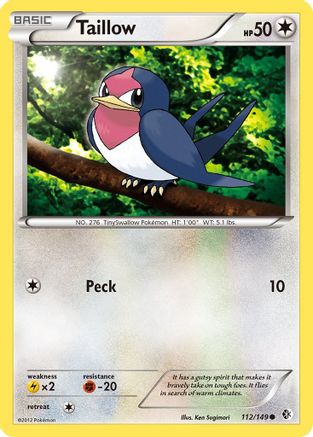 Taillow 112/149 - Boundaries Crossed Reverse Holofoil - Poke-Collect