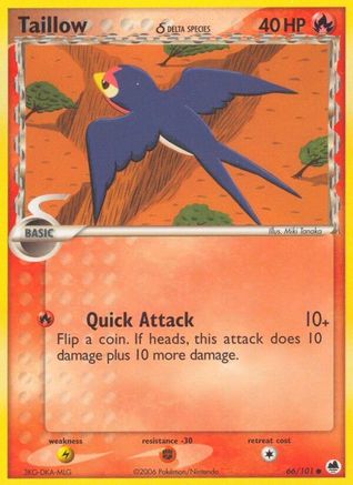 Taillow δ 66/101 - Dragon Frontiers - Poke-Collect