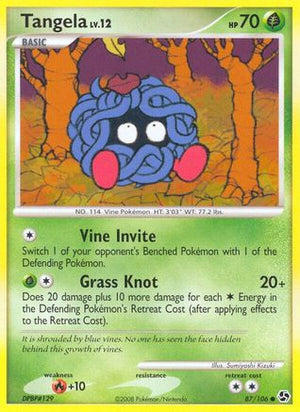 Tangela 87/106 - Great Encounters Reverse Holofoil - Poke-Collect