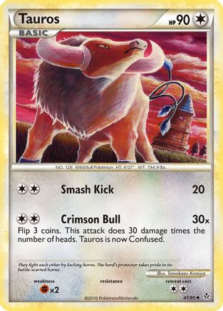 Tauros 41/95 - HSUnleashed - Poke-Collect