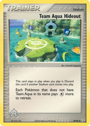 Team Aqua Hideout 78/95 - Team Magma vs Team Aqua Reverse Holofoil - Poke-Collect