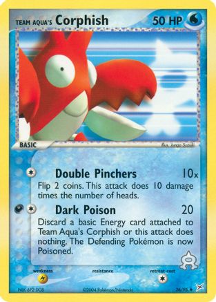 Team Aqua's Corphish 26/95 - Team Magma vs Team Aqua Reverse Holofoil - Poke-Collect