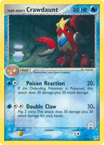 Team Aqua's Crawdaunt 14/95 - Team Magma vs Team Aqua Reverse Holofoil - Poke-Collect