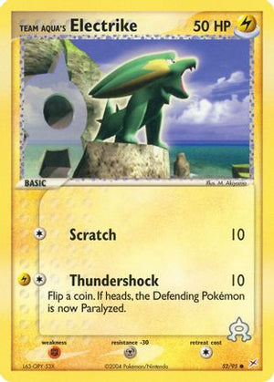 Team Aqua's Electrike 52/95 - Team Magma vs Team Aqua Reverse Holofoil - Poke-Collect