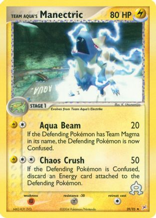 Team Aqua's Manectric 29/95 - Team Magma vs Team Aqua Reverse Holofoil - Poke-Collect