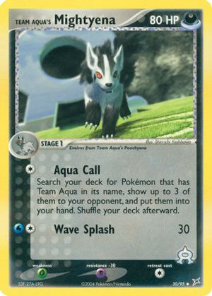 Team Aqua's Mightyena 30/95 - Team Magma vs Team Aqua - Poke-Collect