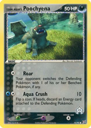 Team Aqua's Poochyena 55/95 - Team Magma vs Team Aqua Reverse Holofoil - Poke-Collect