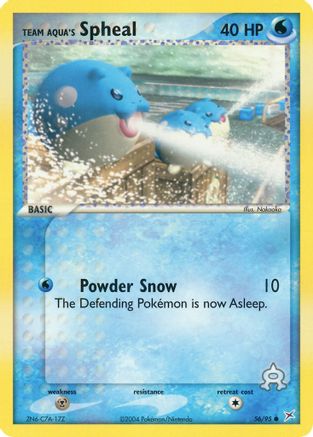 Team Aqua's Spheal 56/95 - Team Magma vs Team Aqua Reverse Holofoil - Poke-Collect