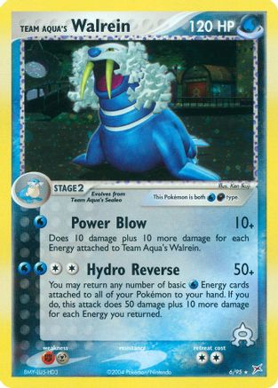 Team Aqua's Walrein 6/95 - Team Magma vs Team Aqua Holofoil - Poke-Collect