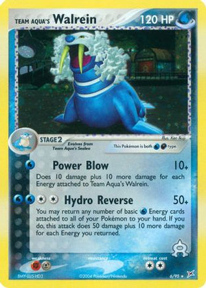 Team Aqua's Walrein 6/95 - Team Magma vs Team Aqua Holofoil - Poke-Collect