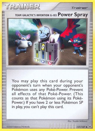 Team Galactic's Invention G-103 Power Spray 117/127 - Platinum Reverse Holofoil - Poke-Collect