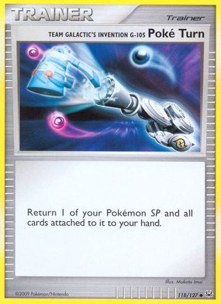 Team Galactic's Invention G-105 Poké Turn 118/127 - Platinum Reverse Holofoil - Poke-Collect