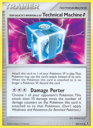 Team Galactic's Invention G-107 Technical Machine G 95/111 - Rising Rivals - Poke-Collect