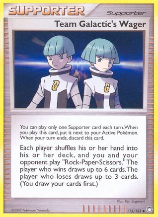 Team Galactic's Wager 115/123 - Mysterious Treasures Reverse Holofoil - Poke-Collect