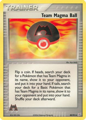 Team Magma Ball 80/95 - Team Magma vs Team Aqua - Poke-Collect
