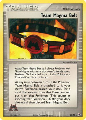Team Magma Belt 81/95 - Team Magma vs Team Aqua - Poke-Collect