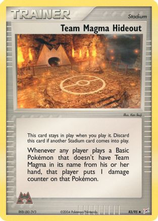Team Magma Hideout 83/95 - Team Magma vs Team Aqua Reverse Holofoil - Poke-Collect