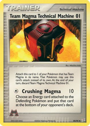 Team Magma Technical Machine 01 84/95 - Team Magma vs Team Aqua Reverse Holofoil - Poke-Collect
