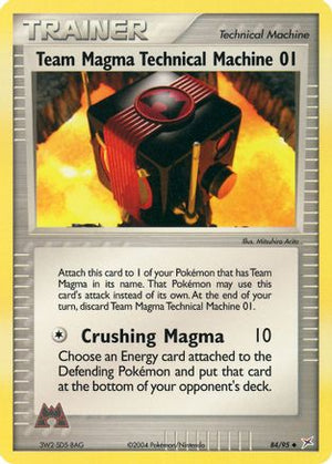 Team Magma Technical Machine 01 84/95 - Team Magma vs Team Aqua Reverse Holofoil - Poke-Collect
