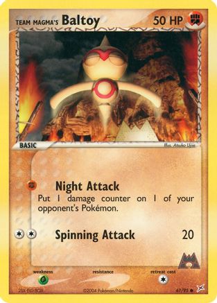 Team Magma's Baltoy 61/95 - Team Magma vs Team Aqua - Poke-Collect