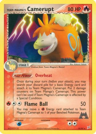 Team Magma's Camerupt 19/95 - Team Magma vs Team Aqua - Poke-Collect