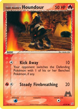 Team Magma's Houndour 63/95 - Team Magma vs Team Aqua Reverse Holofoil - Poke-Collect