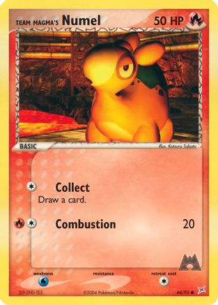 Team Magma's Numel 64/95 - Team Magma vs Team Aqua Reverse Holofoil - Poke-Collect
