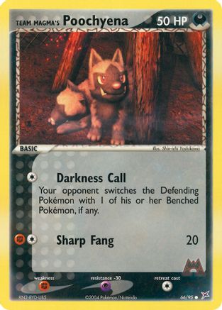 Team Magma's Poochyena 66/95 - Team Magma vs Team Aqua Reverse Holofoil - Poke-Collect