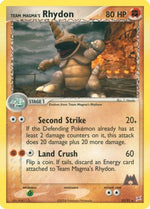 Team Magma's Rhydon 22/95 - Team Magma vs Team Aqua Reverse Holofoil - Poke-Collect