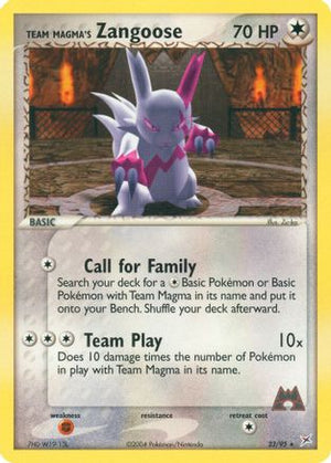 Team Magma's Zangoose 23/95 - Team Magma vs Team Aqua - Poke-Collect