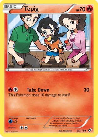 Tepig 25/113 - Legendary Treasures Reverse Holofoil - Poke-Collect