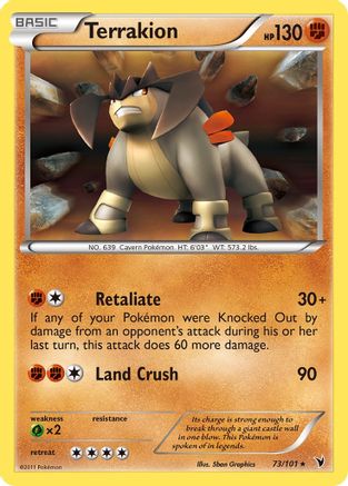 Terrakion 73/101 - Noble Victories Reverse Holofoil - Poke-Collect