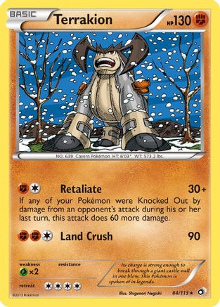 Terrakion 84/113 - Legendary Treasures Holofoil - Poke-Collect