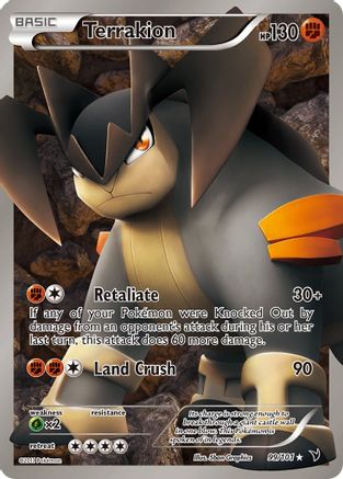 Terrakion 99/101 - Noble Victories Holofoil - Poke-Collect