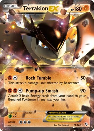 Terrakion-EX 71/124 - Dragons Exalted Holofoil - Poke-Collect