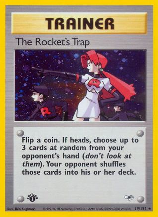 The Rocket's Trap 19/132 - Gym Heroes Unlimited Holofoil - Poke-Collect