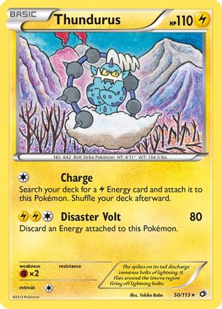 Thundurus 50/113 - Legendary Treasures Holofoil - Poke-Collect