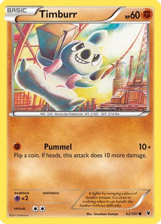 Timburr 62/101 - Noble Victories - Poke-Collect