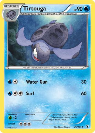 Tirtouga 25/101 - Noble Victories Reverse Holofoil - Poke-Collect