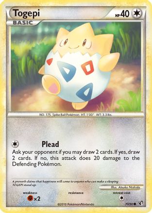 Togepi 70/90 - HSUndaunted Reverse Holofoil - Poke-Collect