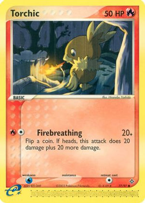 Torchic 77/97 - Dragon Reverse Holofoil - Poke-Collect