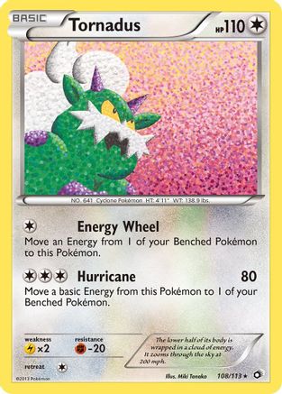 Tornadus 108/113 - Legendary Treasures Holofoil - Poke-Collect