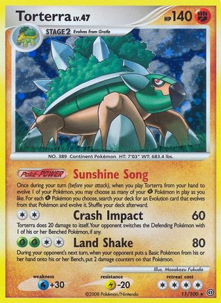 Torterra 11/100 - Stormfront Reverse Holofoil - Poke-Collect