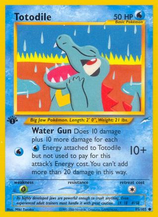 Totodile 85/105 - Neo Destiny 1st Edition - Poke-Collect
